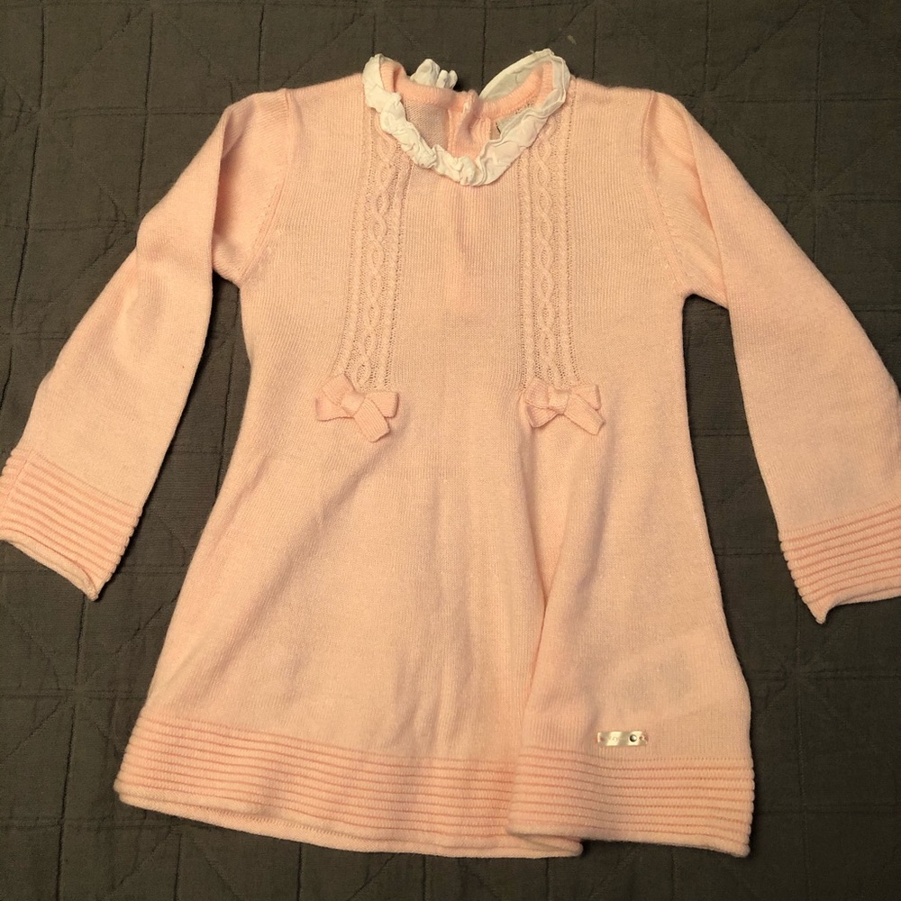 Mayoral Baby Girls Pink Sweater Dress